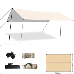 Carpa Impermeable Portátil de Doble Capa Moderna para Acampar al Aire Libre, Senderismo, Playa y Jardín, Ultraligera, WD-C01, con Pantalla para Playa - Product Image 5