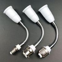 E26 E27to E26 E27 Extension de douille de lampe Adaptateur d'ampoule Extension flexible pour lumière de garage Réglable à 360 degrés