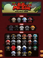 Offre Spéciale : Figurines de collection miniatures en PVC et vinyle Baby Mr Bone Mochi Blind Box, thème Crâne de Bébé, avec 16 figurines, idéal pour garçons
