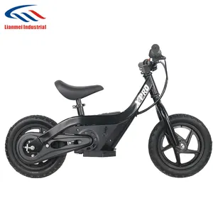 24V 100W lithium battery children no pedal bicycle electric powered kids balance bike