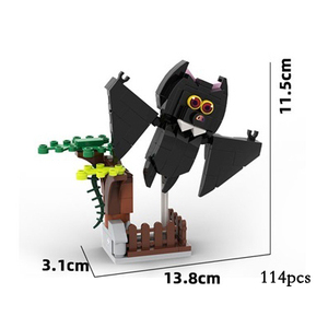 Set de 12 Mini Bloques de Construcción de Plástico para Halloween, Montessori, DIY, para Armar, con Diseño de Calabaza, Fantasma, Murciélago y Lápida - Product Image 4