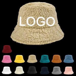 Winter Warm Terry 100% Cotton Unisex Casual Cartoon Bucket Hats Hand Drawn Custom Embroidery Laminated Seamless Party Fishing - Product Image 1