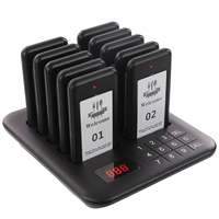 Wirelesslinkx Système de téléavertisseur de restaurant étanche 10-Buzzer Système d'appel de camion de nourriture pour les p