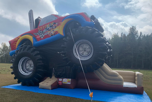 Camion monstre gonflable de haute qualité, <span class=keywords><strong>maison</strong></span> de rebond avec glissière sèche, château gonflable, combinaison de rebond pour les affaires de fête - Product Image 6