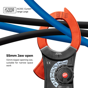 Hochpräzises 1500A-Klemmmessgerät Multifunktion ales Elektriker prüfgerät Echte RMS-Einschalt strom funktion 220V Spannung - Product Image 3