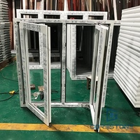 Portes et fenêtres battantes en PVC triple vitrage, designs de fenêtres en PVC, fenêtres à battants en vinyle insonorisées pour l'extérieur