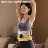 Faja Reductora Eléctrica Inteligente Inalámbrica para Mujer, Masajeador de Abdomen con Función de Calor para Pérdida de Peso y Quema de Grasa