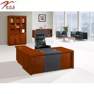 Classic Wooden Furniture Luxury Boss Office Table Administrative Computer Desk For Office