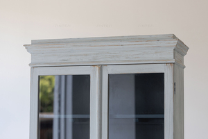 Armoire de rangement minimaliste moderne <span class=keywords><strong>en</strong></span> bois massif <span class=keywords><strong>Vitrine</strong></span> <span class=keywords><strong>en</strong></span> bois avec verre pour salle à manger Hôtel Hall Utilisation Salon <span class=keywords><strong>Vitrine</strong></span> - Product Image 6