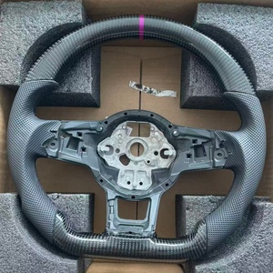 Volant en fibre de carbone amélioré pour Volkswagen VW <span class=keywords><strong>Golf</strong></span> MK5 MK6 MK7 7.5 GTI <span class=keywords><strong>GTD</strong></span> R Polo GTI CC Passat Tiguan - Product Image 3