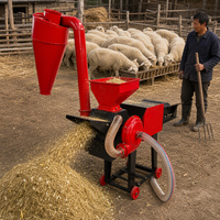 Nouvelle Hacheuse à ensilage 3-en-1 en acier inoxydable haute performance pour tiges de maïs, pailles de riz, pailles de blé et herbe sèche