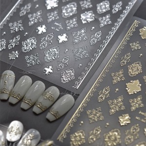 Venta al por mayor 3D <span class=keywords><strong>Boho</strong></span> <span class=keywords><strong>Nail</strong></span> Art Stickers Retro Bronceado Diseños Impermeable Material Plástico Exclusivo Colaboración - Product Image 4