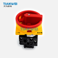 T0-2-1/EA/SVB Eaton Moeller T Series 20A 3P CE UL CSA CCC Sakelar Tombol Cam Instalasi Datar Merah untuk Sakelar Daya Berhenti Darurat