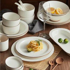 Blue Stone Ware Crokery French Ceramic Stoneware Glaze Hotel European Vintage Luxury Tableware Dinnerware Dinner Set with <b>Mugs</b> - Product Image 4