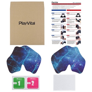 PlayVital Blue Nebula - Almohadillas de Goma Suave con Textura Profesional Antideslizantes y Absorbentes del Sudor para el Control de PS5 - Product Image 2