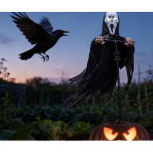 Éloigne-oiseaux réaliste pour <span class=keywords><strong>jardin</strong></span> extérieur, lutte antiparasitaire pour ferme, verger, cour HC1642 - Product Image 2