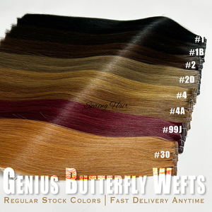 Nouvelle tendance 2026, ventes exceptionnelles, mèches double génie papillon avec couleur balayage piano light, fines et s'adaptant parfaitement au cuir chevelu - Product Image 4
