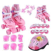 Chaussures à roulettes lumineuses EACH, patins à roulettes ajustables pour enfants, garçons et filles, deux en un