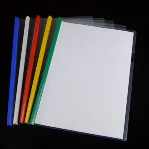 colorful slide transparent cover stick file slide bar folder