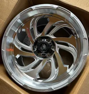 En stock spined spoke 15 16 17 18 19 20 pulgadas de aleación cóncava ruedas todoterreno 4X4 todoterreno 5*114,3 5*120 5*127 6*114,3 6*139,7 llanta