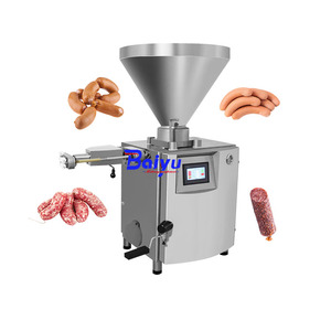 Baiyu CE thủy lực dọc Xúc Xích nhồi phụ hiệu quả chế biến thịt máy móc thực phẩm cửa hàng sản xuất nhà máy lõi PLC - Product Image 1