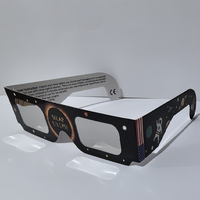 Lunettes d'éclipse solaire avec logo personnalisé, impression 3D vintage, anti-lumière bleue, durables, légères, vente directe d'usine