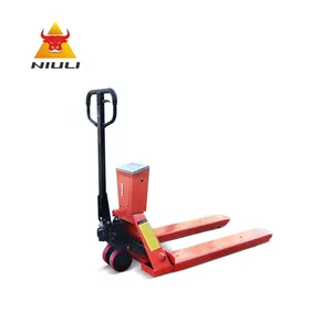 NIULI 3000Kg 3 Tấn Xe Nâng Điện Tử Cân Nặng Pallet Jack Quy Mô Xe Tải Pallet Tay Với Cân Nặng