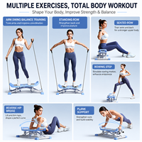 Equipo de Ejercicio Abdominal Deslizante de Acero para Gimnasio en Casa, Tabla de Pilates, Máquina de Esquí para Entrenamiento de Abdominales y Core