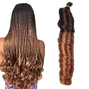150g Crochet Braid Synthetic Hair Extensions Curly Braiding Hair French Curls Silky Wavy Braiding Hair