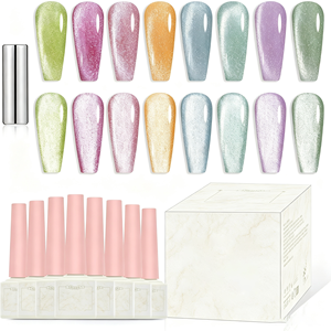 Set de Esmalte de Uñas en Gel Ojo de Gato Star River de 30 Colores, 15ml, Gel Magnético con Cuentas de Vidrio, Semipermanente, Removible con UV, para Salón de Uñas - Product Image 1