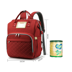 Sac à langer multifonctionnel imperméable en gros personnalisé, sac à langer pour maman, sac à dos pour bébé, sac à dos avec matelas à langer - Product Image 4