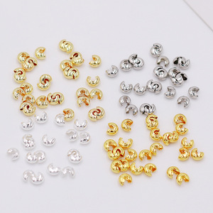 Crescent C-Shaped Clasp 18K Gold Plated <b>Copper</b> Half Moon Bead For <b>Bracelet</b> Making DIY Jewelry Findings - Product Image 1