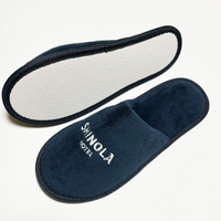 Chaussons jetables en polaire corail de haute qualité, personnalisés pour les hôtels et complexes hôteliers de luxe