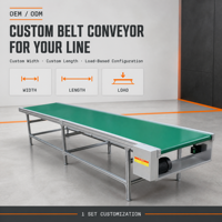 Rangka Aluminium Industri Sabuk Konveyor Industri dengan Sabuk PU untuk Pabrik Perakitan Elektronik Langsung dari Pabrik