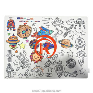 Alfabeto de Silicona para Niños, Almohadilla de Pintura de Grado Alimenticio Lavable, Tamaño Mediano Bajo, MOQ, Regalo de Navidad, Eco con Logotipo de Marca, 30X20cm - Product Image 3
