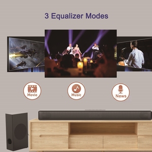 Barre de son 2.1 canaux 120W avec caisson de basses et enceintes <span class=keywords><strong>arrière</strong></span> pour Smart TV, système audio <span class=keywords><strong>surround</strong></span> virtuel 3D - Product Image 3