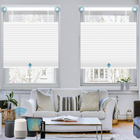 Persianas Horizontales de Panal Manuales Inalámbricas Directas de Fábrica, Modernas, de Tela, Opacas, con Protección UV e Impermeables para Ventanas Francesas