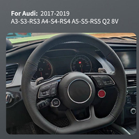 Volant démarrage sans clé arrêt moteur R8 conduite bouton de rénovation interrupteur pour après 17 ~ 19y A3 A4 A5 S4 Q2 8V