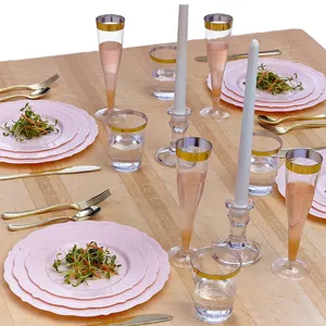 10 дюймов белые пластиковые тарелки под тарелки Свадебные высококачественные тарелки блюда