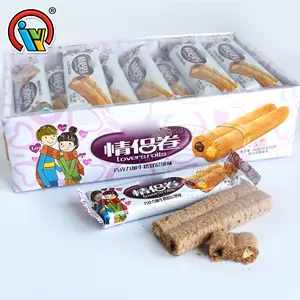 Chocolade Melk Smaak Krokante Twins Roll Wafer Biscuit Stok