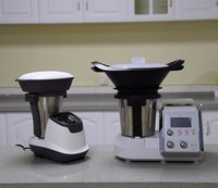 Robot Masak Termo Elektrik Multifungsi Pembuat Sup Kecepatan Tinggi Pengolah Makanan Peralatan Dapur Pengaduk Masakan Cina 1500