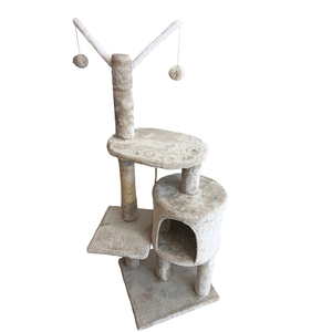 Rascador de mascotas de alta calidad <span class=keywords><strong>casa</strong></span> torre Condo gato árbol con Bola de Pelo juguete - Product Image 1