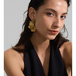 JINYOU 946 Exquisite Edelstahl vergoldete Ohrringe 3D Design Wasserdichte Drop Dangle Ohrringe als Geschenk - Product Image 5