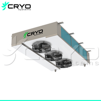 Évaporateur électrique robuste pour chambre froide, soufflage double face, en acier inoxydable, résistant à la corrosion, double décharge