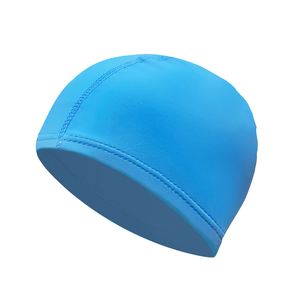 Vente en gros de bonnets de bain unisexes en polyester, unis et à motifs, pour adultes, non compressifs et respirants. - Product Image 1