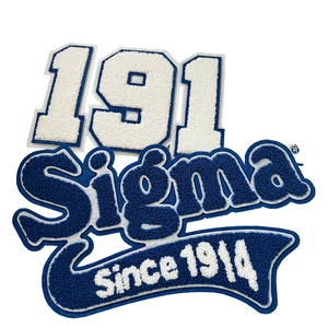 DST Delta 1913 chenille แพทช์รีดบนสามเหลี่ยม1913ครีมสีแดงเข้มปักกรีกสำหรับแจ็คเก็ตทีมตัวแทนผ้าจดหมายเรซิ่น - Product Image 4