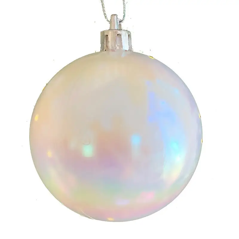 卸売カスタマイズ塗装可能充填可能クリスマス装飾飾り塗装明るいライトホワイトプラスチック安物の宝石ボール