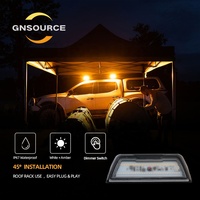 Projecteur de travail LED 12V DC super lumineux 5000K lumière du jour tricolore/bicolore 45 LED étanche à intensité variable pour extérieur 4x4/ATV/camion RoHS