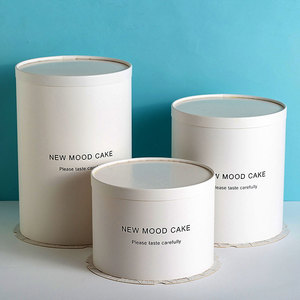 Boîtes de papier d'emballage alimentaire de gâteaux blancs de couleur unie d'anniversaire stable d'achats rapides - Product Image 3