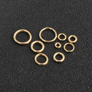 Anillo de Salto Cerrado de Acero Inoxidable Chapado en Oro de 6mm para Fabricación de Pulseras, Componente Redondo para Joyería DIY H1693 - Product Image 2